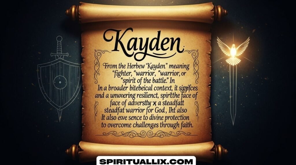 Biblical Meaning of the Name Kayden