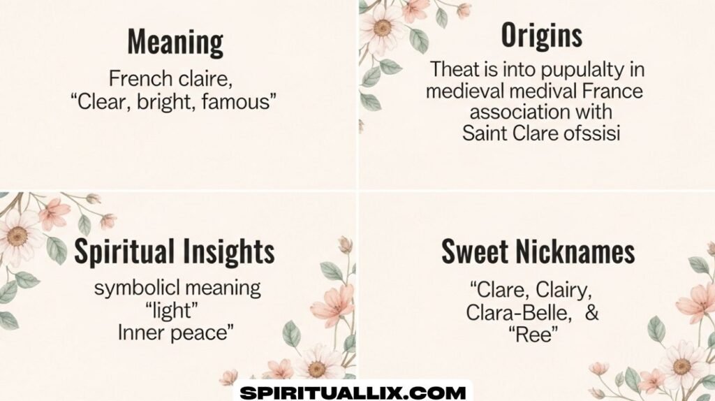 Claire Meaning, Origins