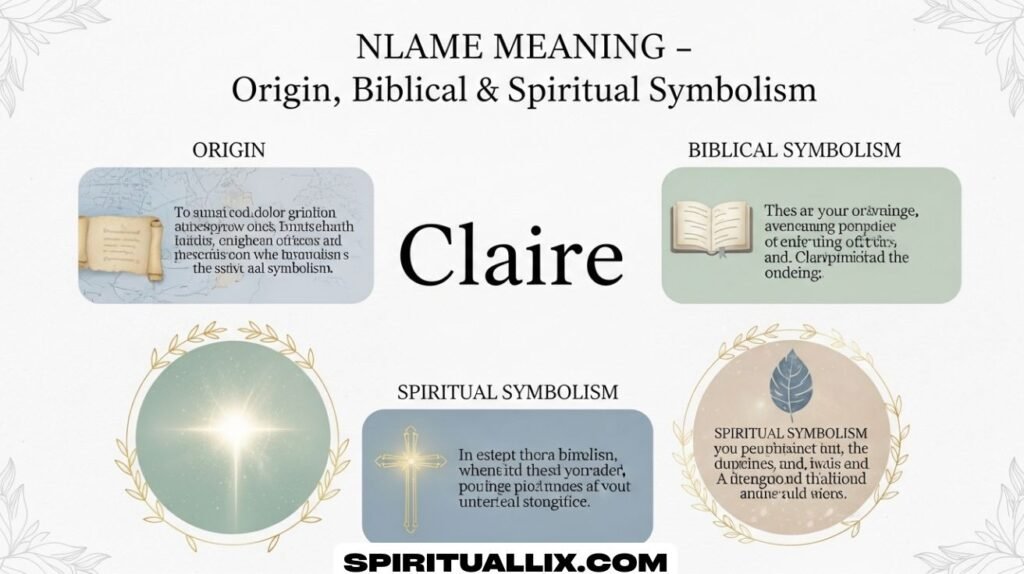 Claire Name Meaning Origin