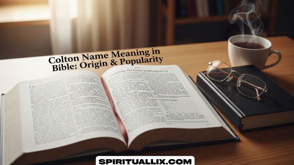 Colton Name Meaning in Bible