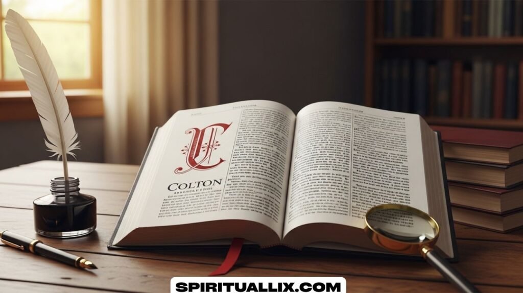 Colton Name Meaning in Bible