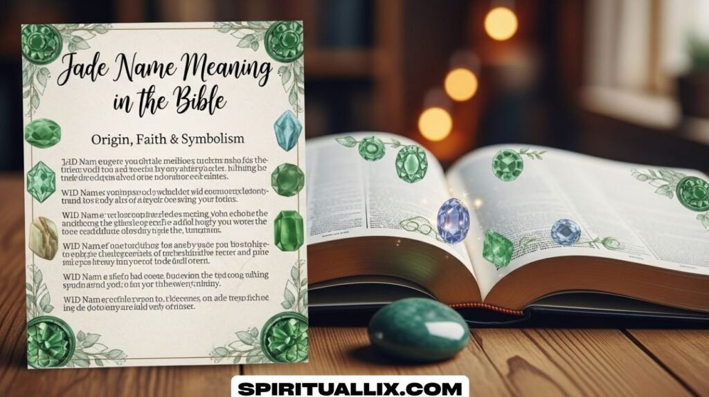 Jade Name Meaning in Bible