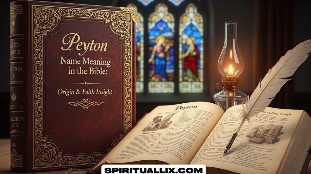 Peyton Name Meaning in the Bible