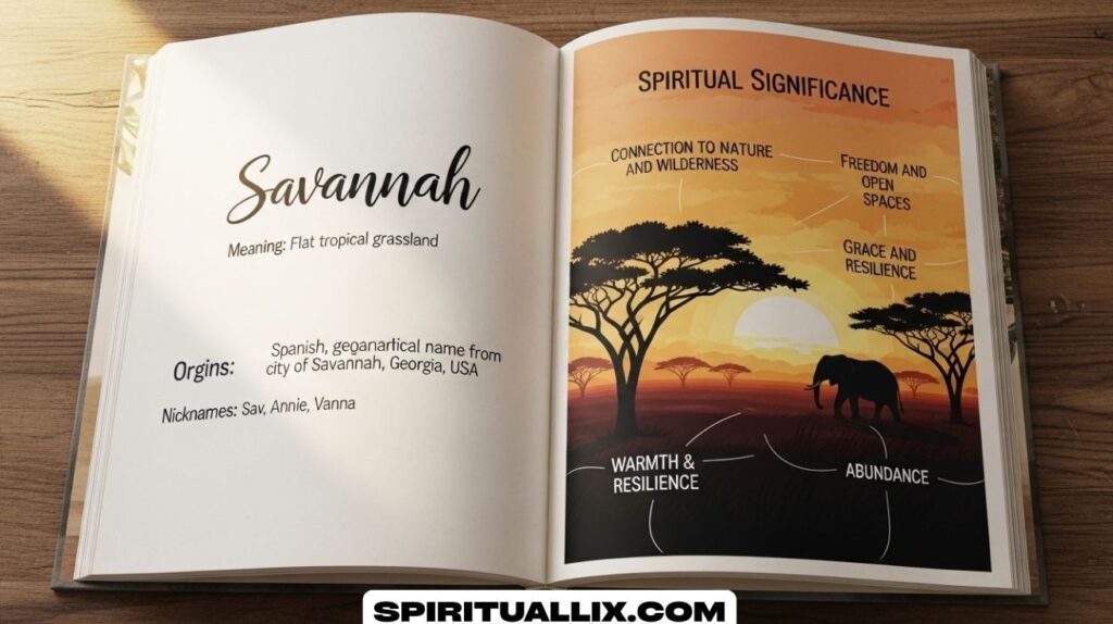 Savannah Name Meaning
