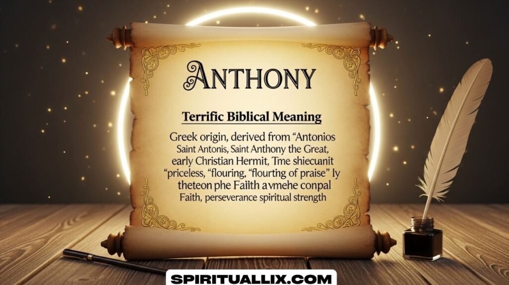 Terrific Biblical Meaning of the Name ANTHONY