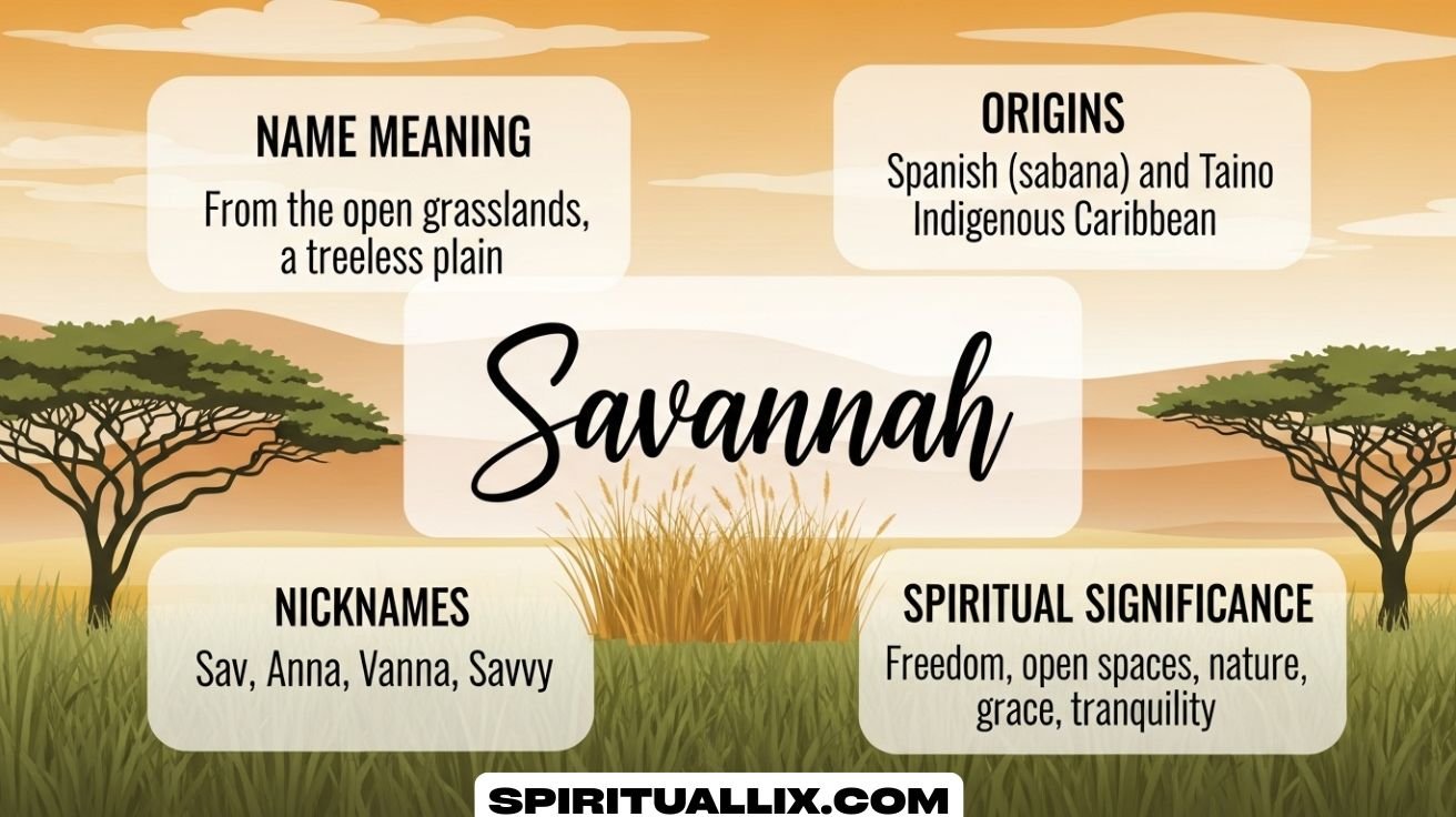 Savannah Name Meaning